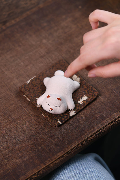 慵懒猫 — 宜兴紫砂茶宠