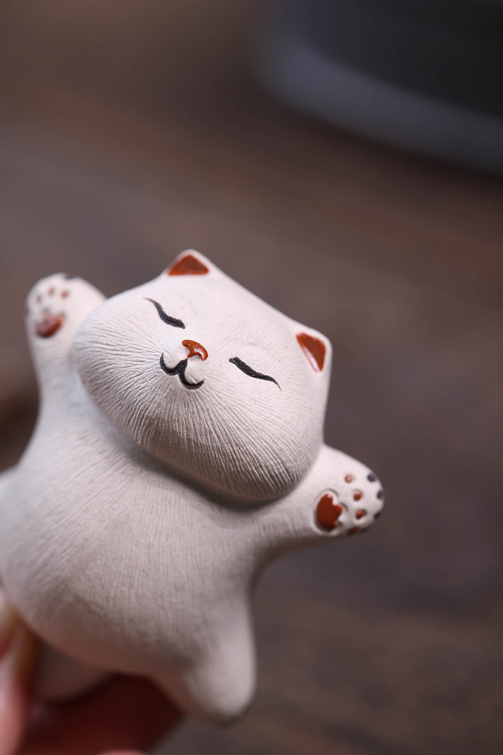 慵懒猫 — 宜兴紫砂茶宠