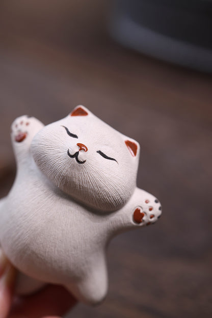 慵懒猫 — 宜兴紫砂茶宠