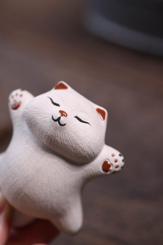 Lazy Cat Yixing (Zi Sha) Clay Tea Pet