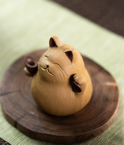 招财猫 — 宜兴紫砂茶宠